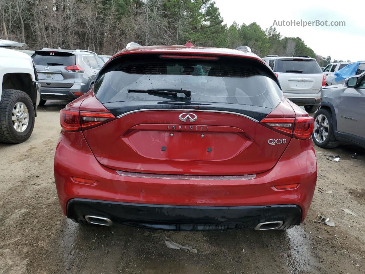 2018 Infiniti Qx30 Base Red vin: SJKCH5CPXJA055494