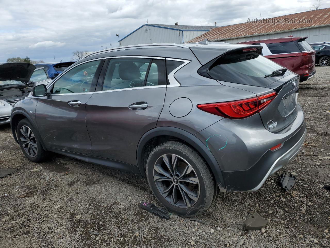 2018 Infiniti Qx30 Base Gray vin: SJKCH5CR2JA059525