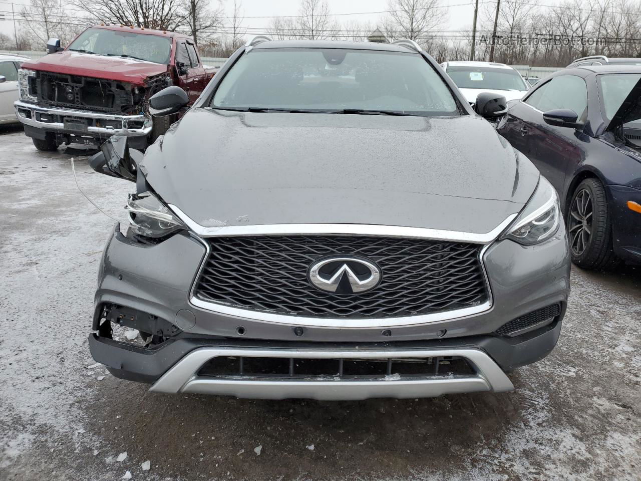 2018 Infiniti Qx30 Base Gray vin: SJKCH5CR3JA040756