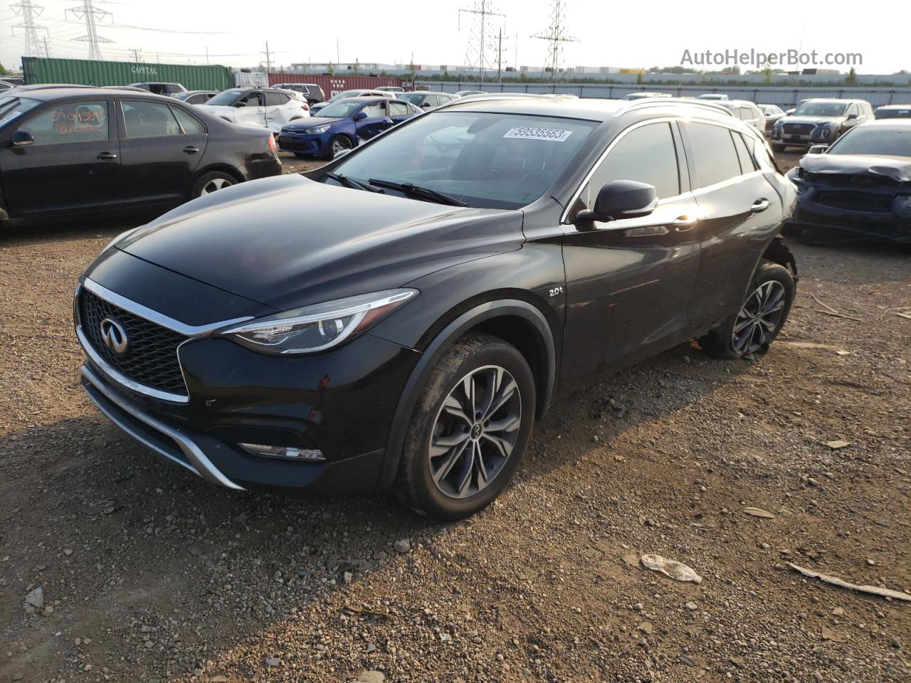 2018 Infiniti Qx30 Base Черный vin: SJKCH5CR3JA046525