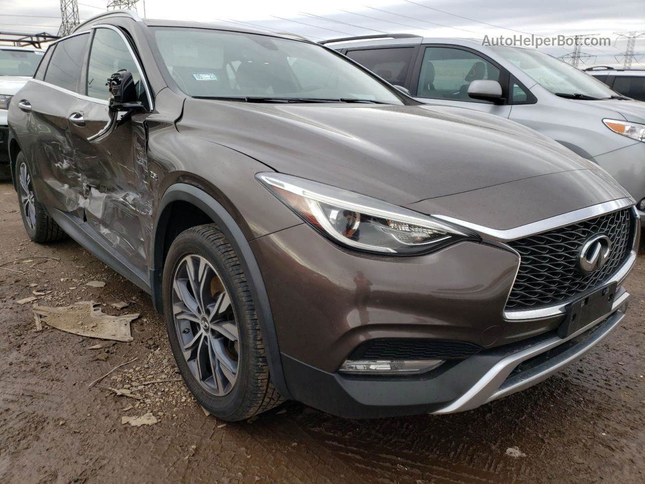 2018 Infiniti Qx30 Base Brown vin: SJKCH5CR4JA041088