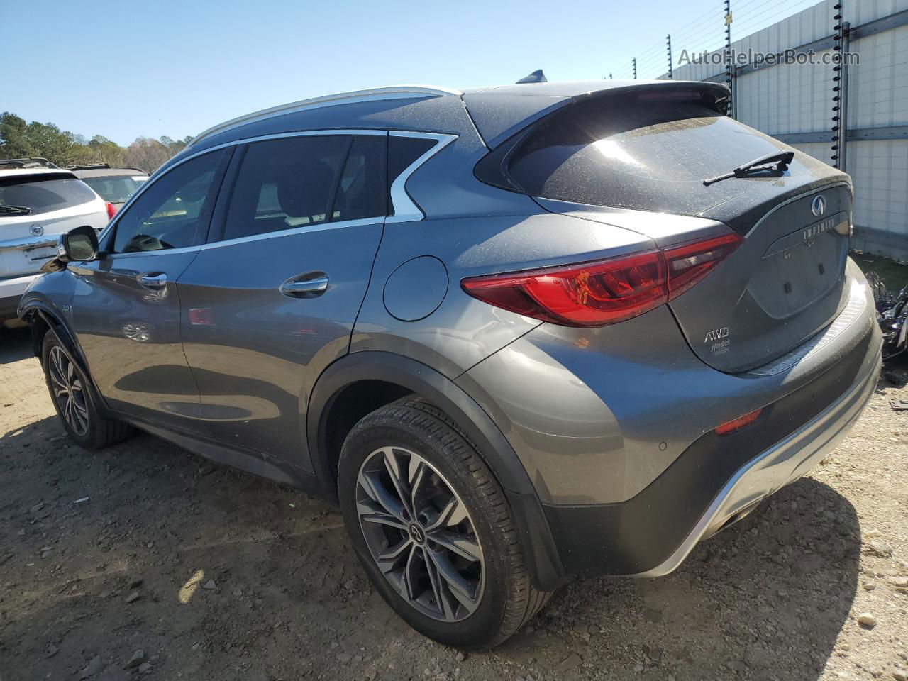 2018 Infiniti Qx30 Base Gray vin: SJKCH5CR7JA059536