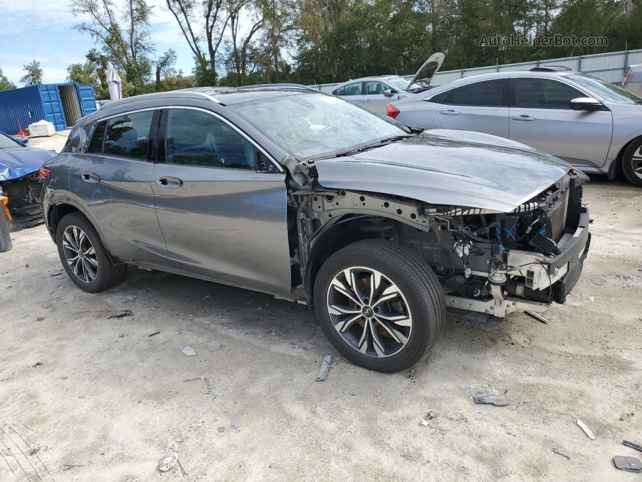 2018 Infiniti Qx30 Base Gray vin: SJKCH5CR9JA055312