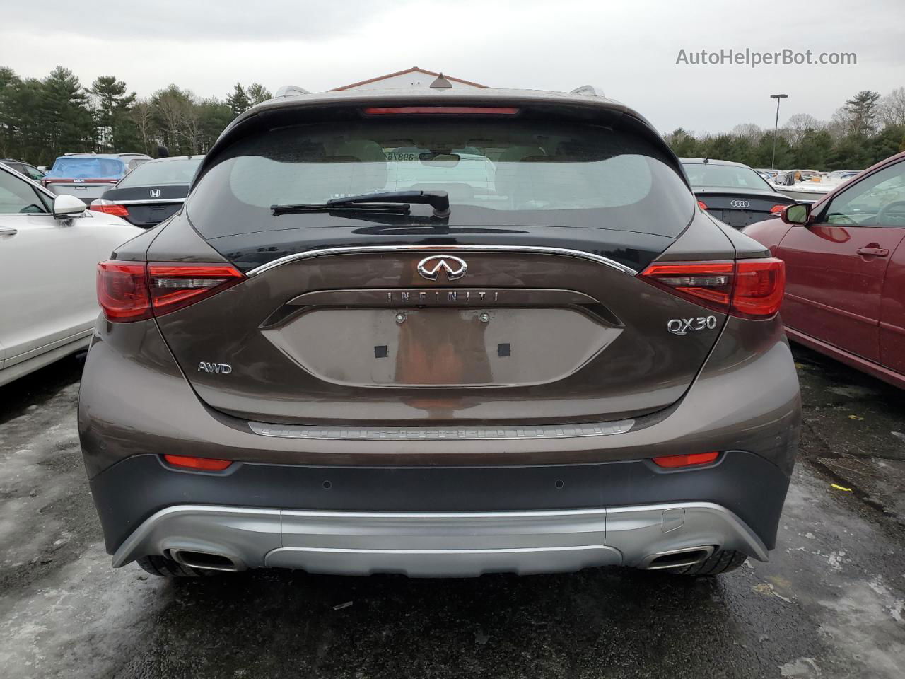 2018 Infiniti Qx30 Base Brown vin: SJKCH5CRXJA041631