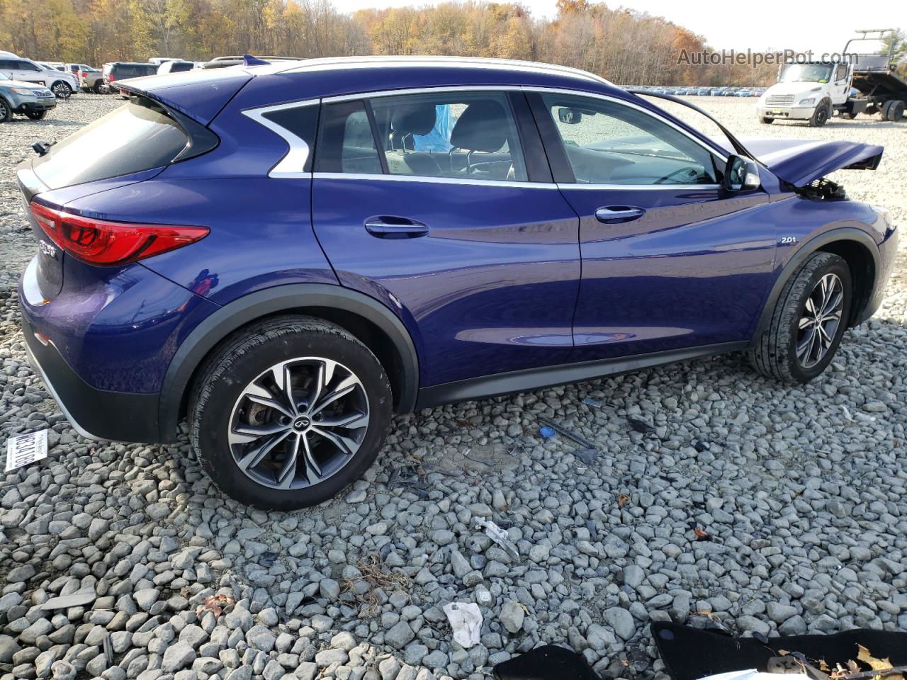 2018 Infiniti Qx30 Base Синий vin: SJKCH5CRXJA044173