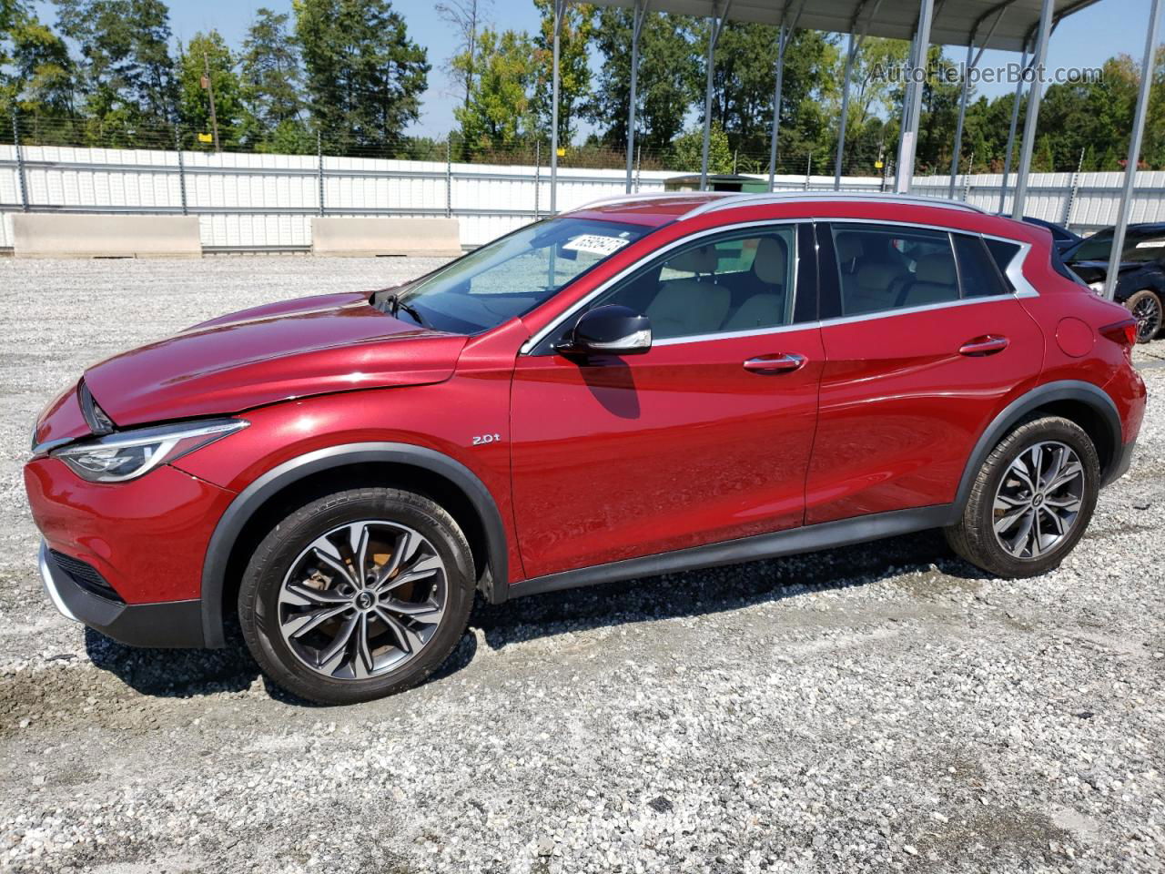 2018 Infiniti Qx30 Base Maroon vin: SJKCH5CRXJA052399