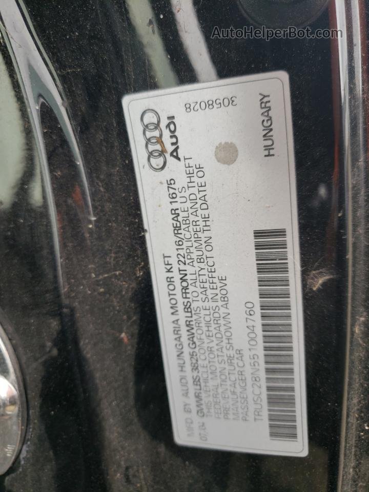 2005 Audi Tt  Black vin: TRUSC28N551004760
