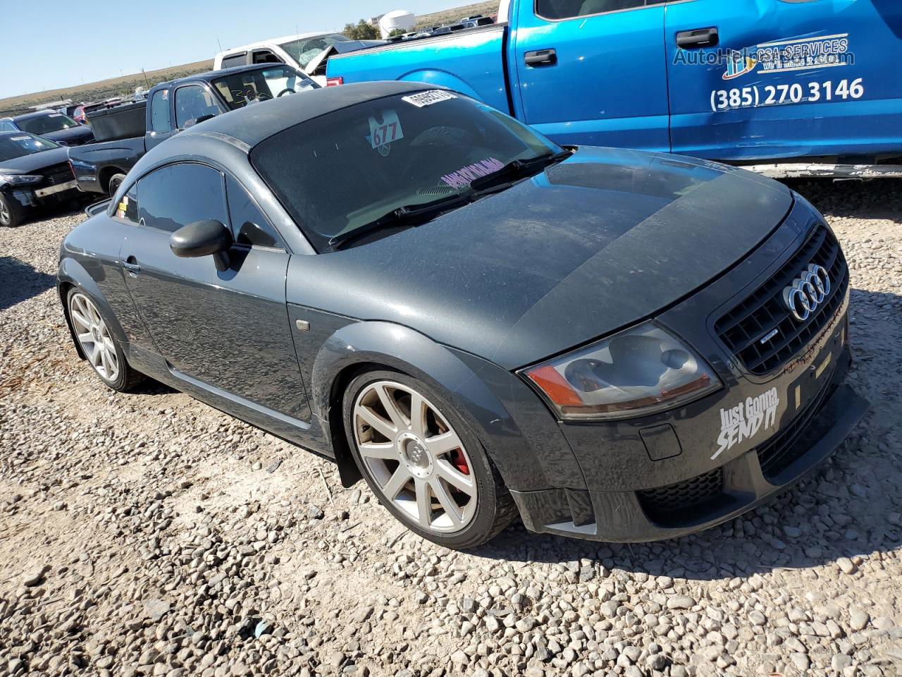 2005 Audi Tt 3.2 Quattro Gray vin: TRUWF28N351003695