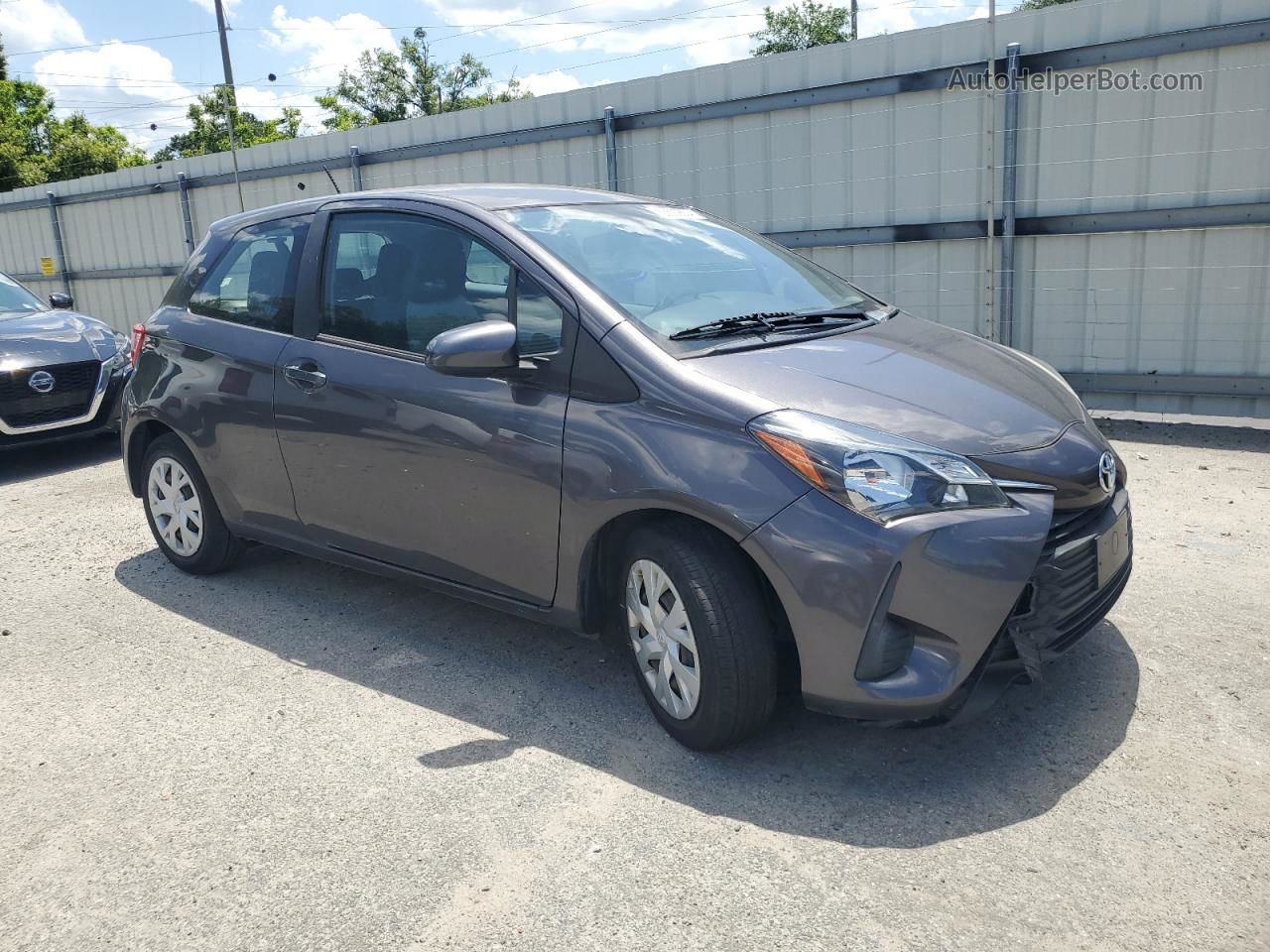 2018 Toyota Yaris L Charcoal vin: VNKJTUD36JA092967
