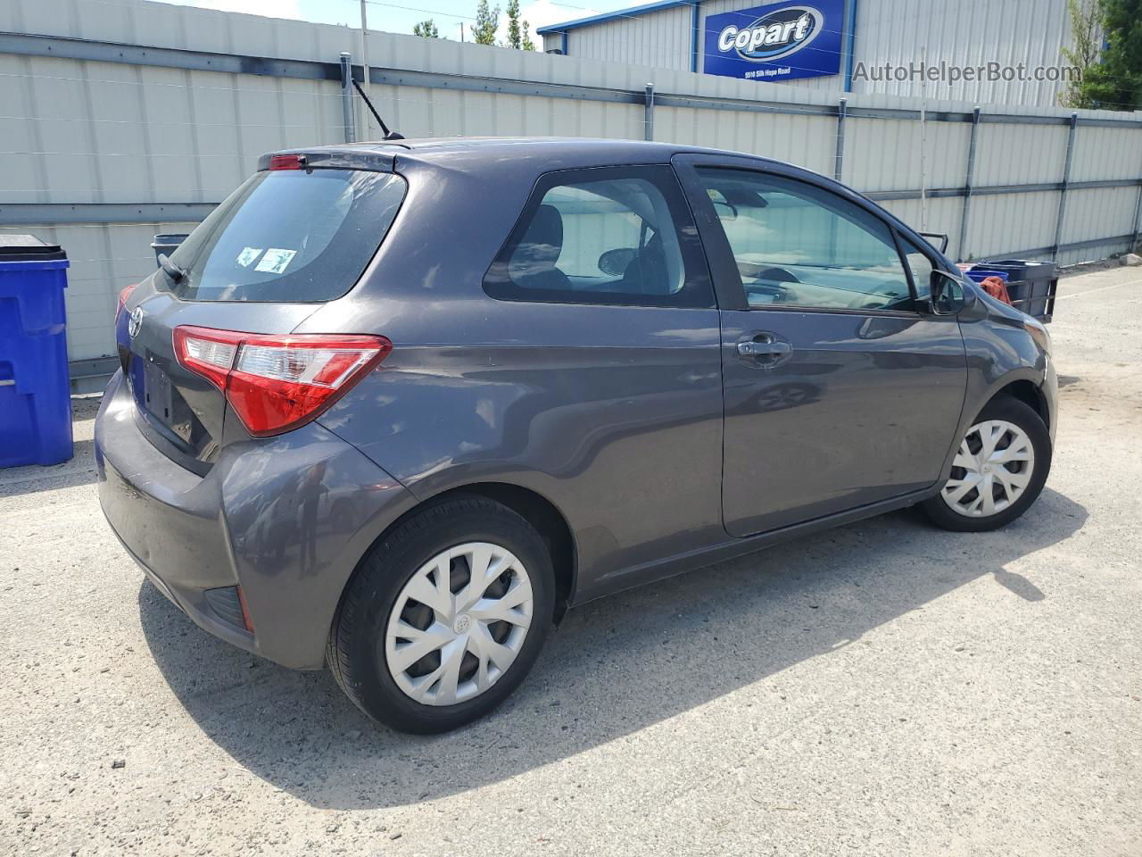 2018 Toyota Yaris L Charcoal vin: VNKJTUD36JA092967