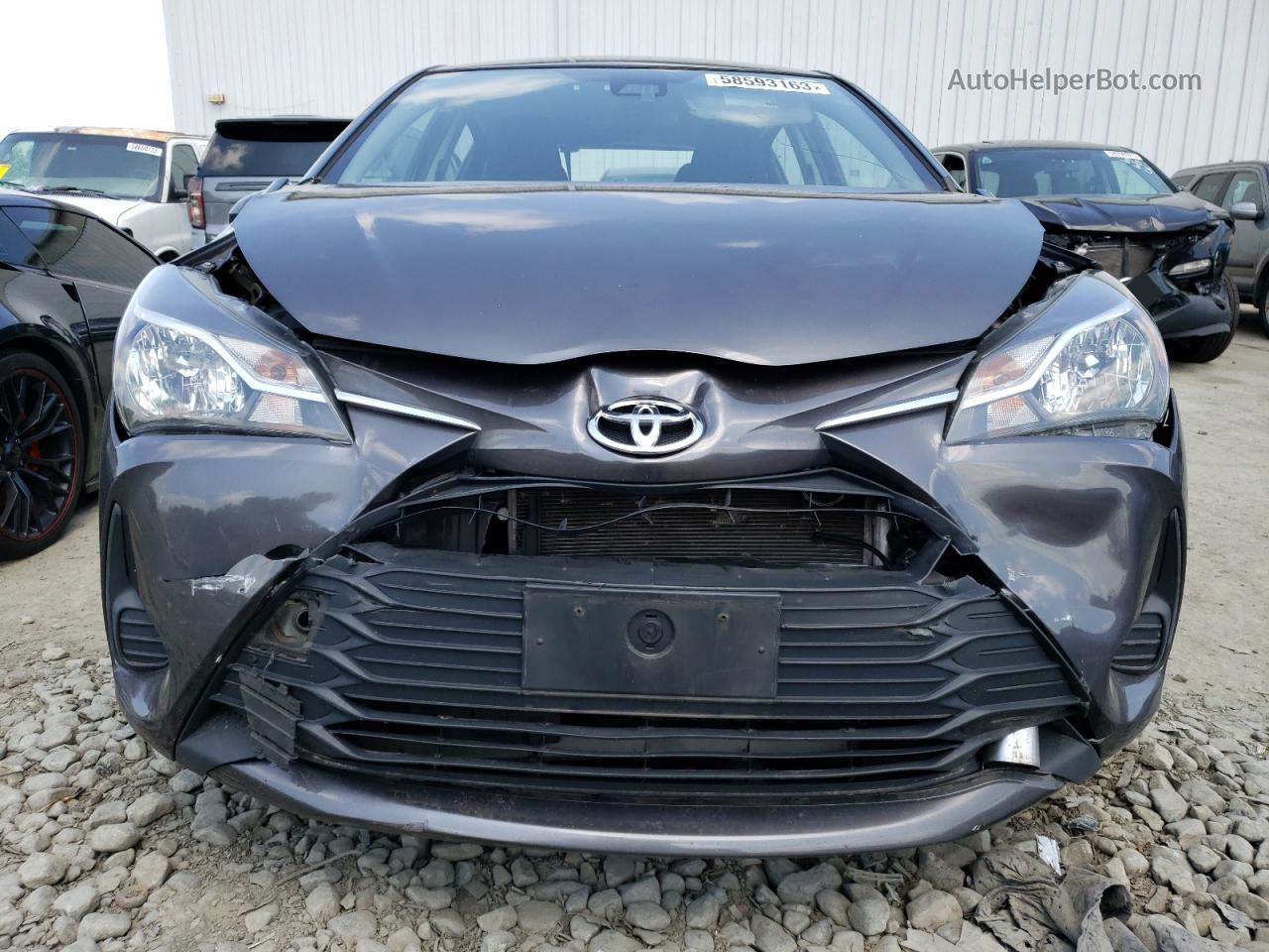 2018 Toyota Yaris L Gray vin: VNKKTUD30JA096372