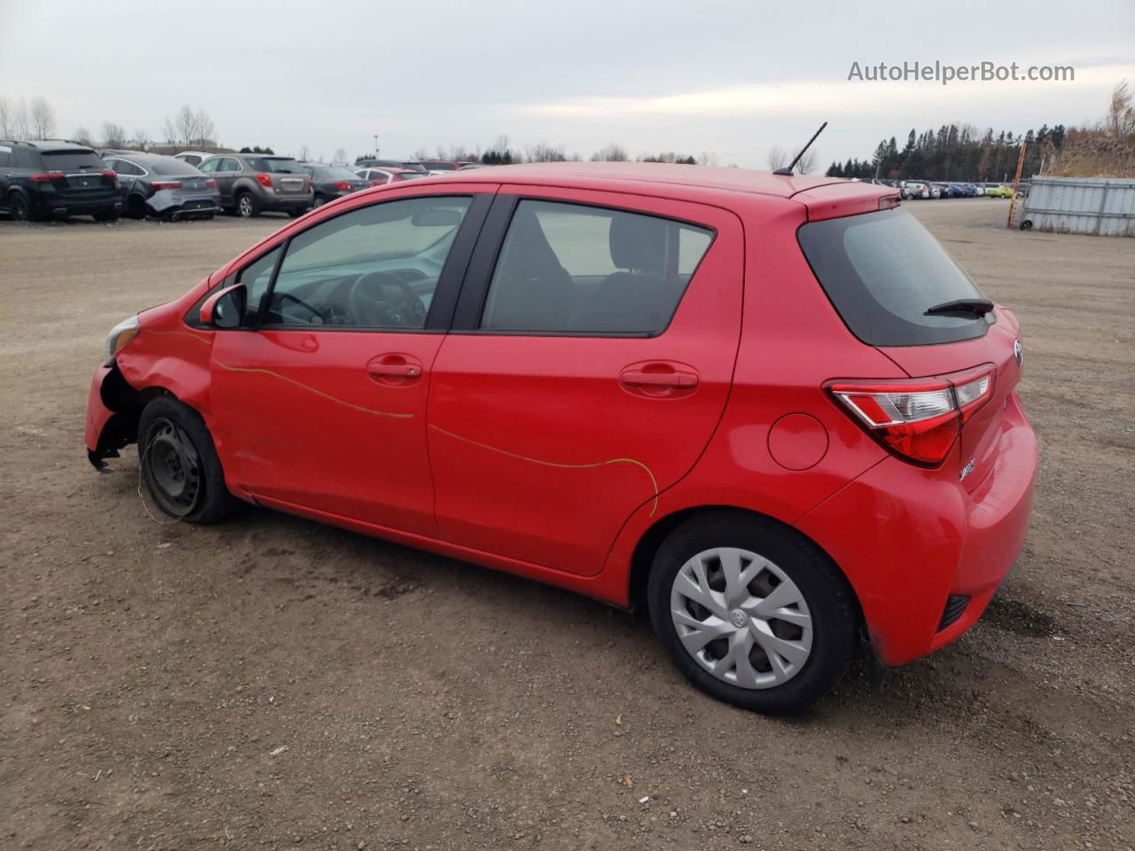 2018 Toyota Yaris L Red vin: VNKKTUD30JA098851