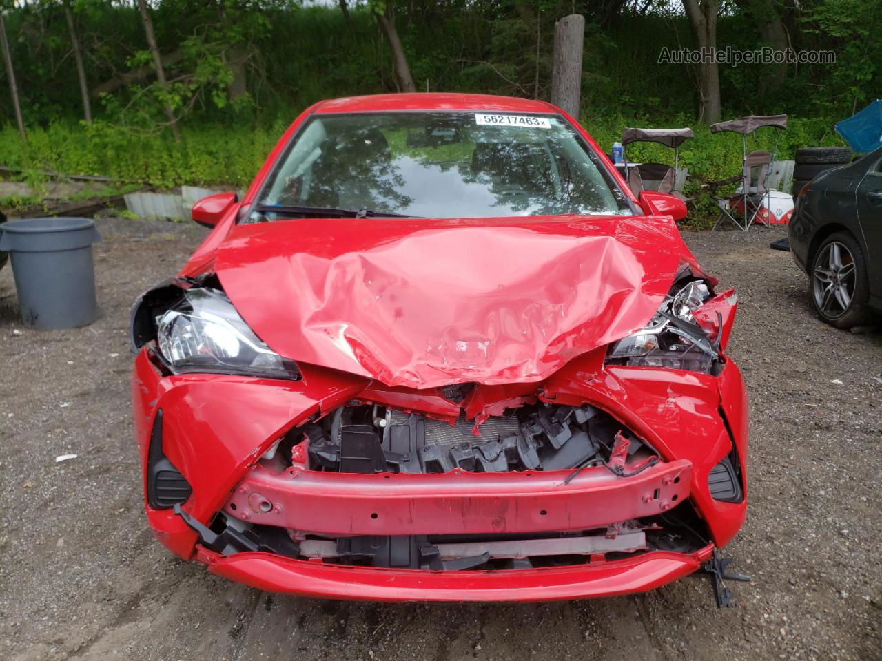 2019 Toyota Yaris L Red vin: VNKKTUD33KA105373