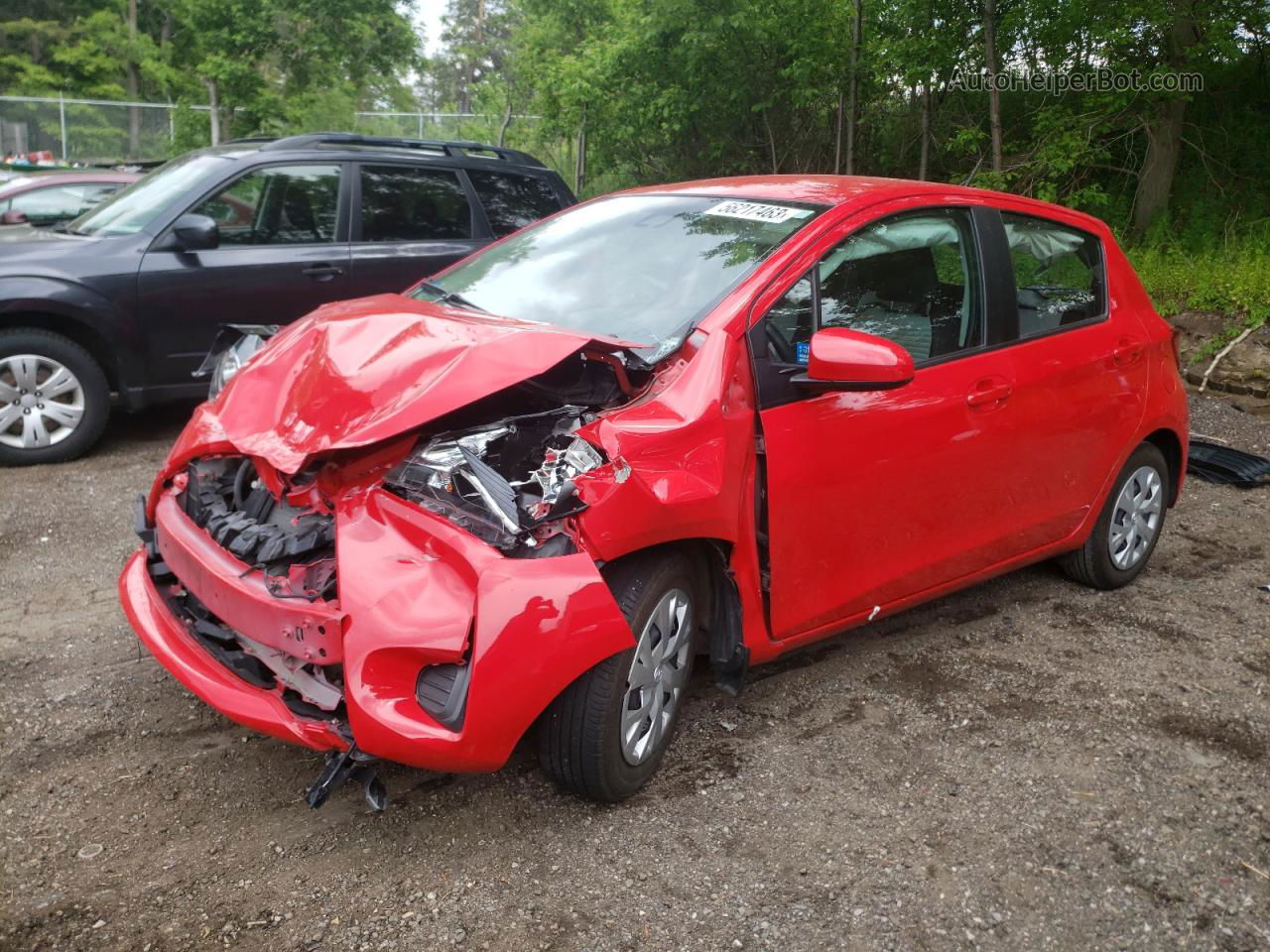 2019 Toyota Yaris L Red vin: VNKKTUD33KA105373