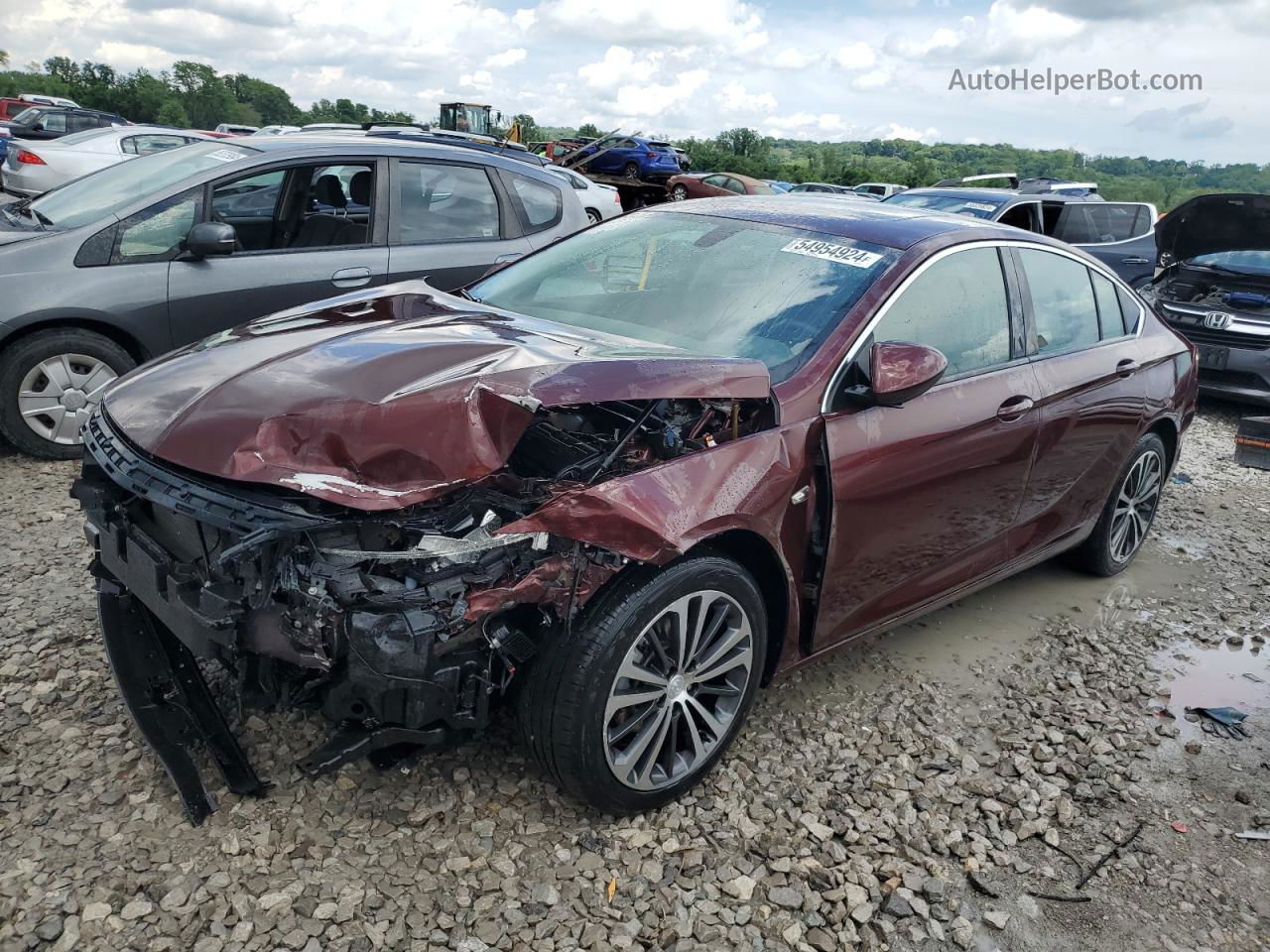 2018 Buick Regal Preferred Ii Maroon vin: W04GM6SX1J1133209