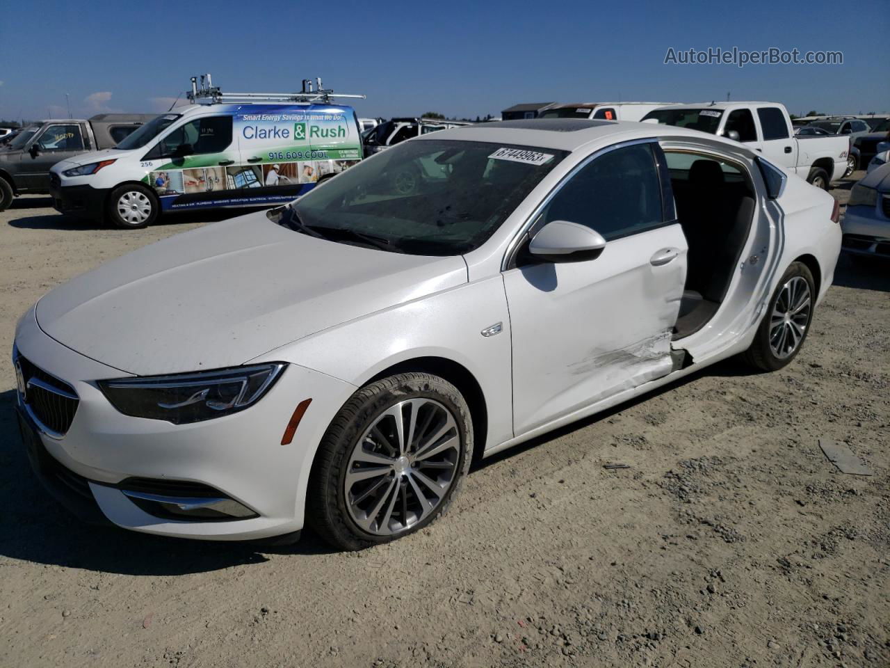 2018 Buick Regal Preferred Ii White vin: W04GM6SX2J1096459