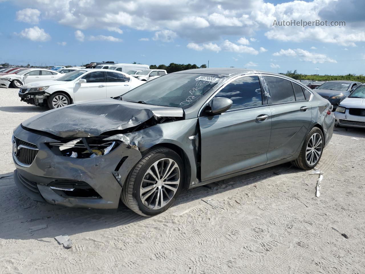 2018 Buick Regal Preferred Ii Gray vin: W04GM6SX3J1116993