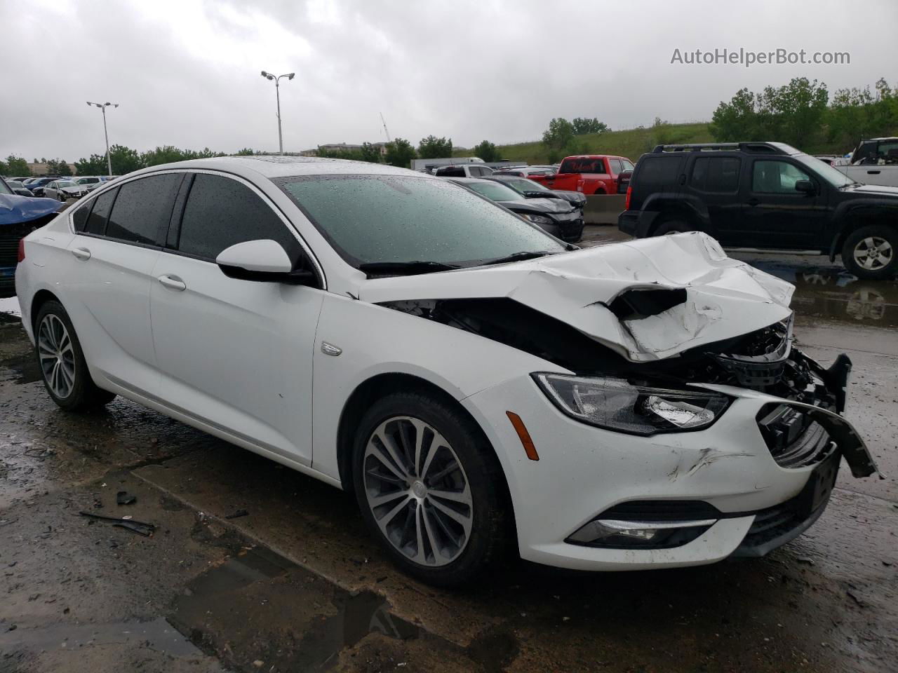 2018 Buick Regal Preferred Ii White vin: W04GM6SX9J1132647