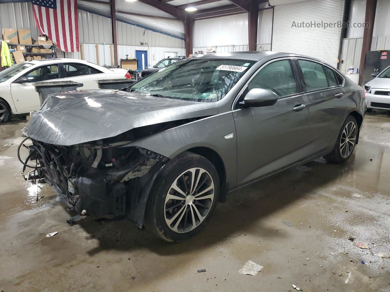 2018 Buick Regal Preferred Ii Серый vin: W04GN6SX1J1164358