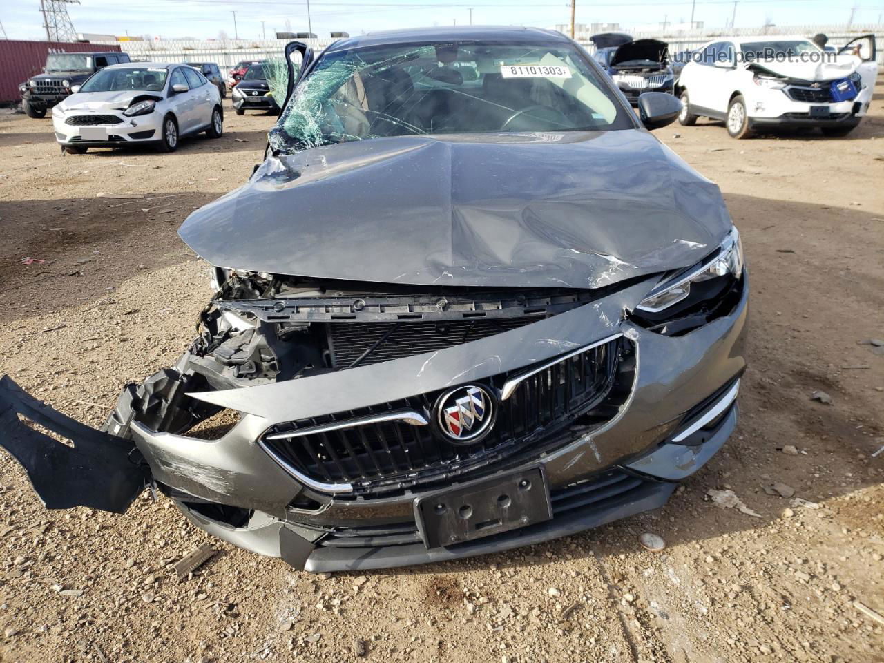 2018 Buick Regal Essence Серый vin: W04GP6SXXJ1138836