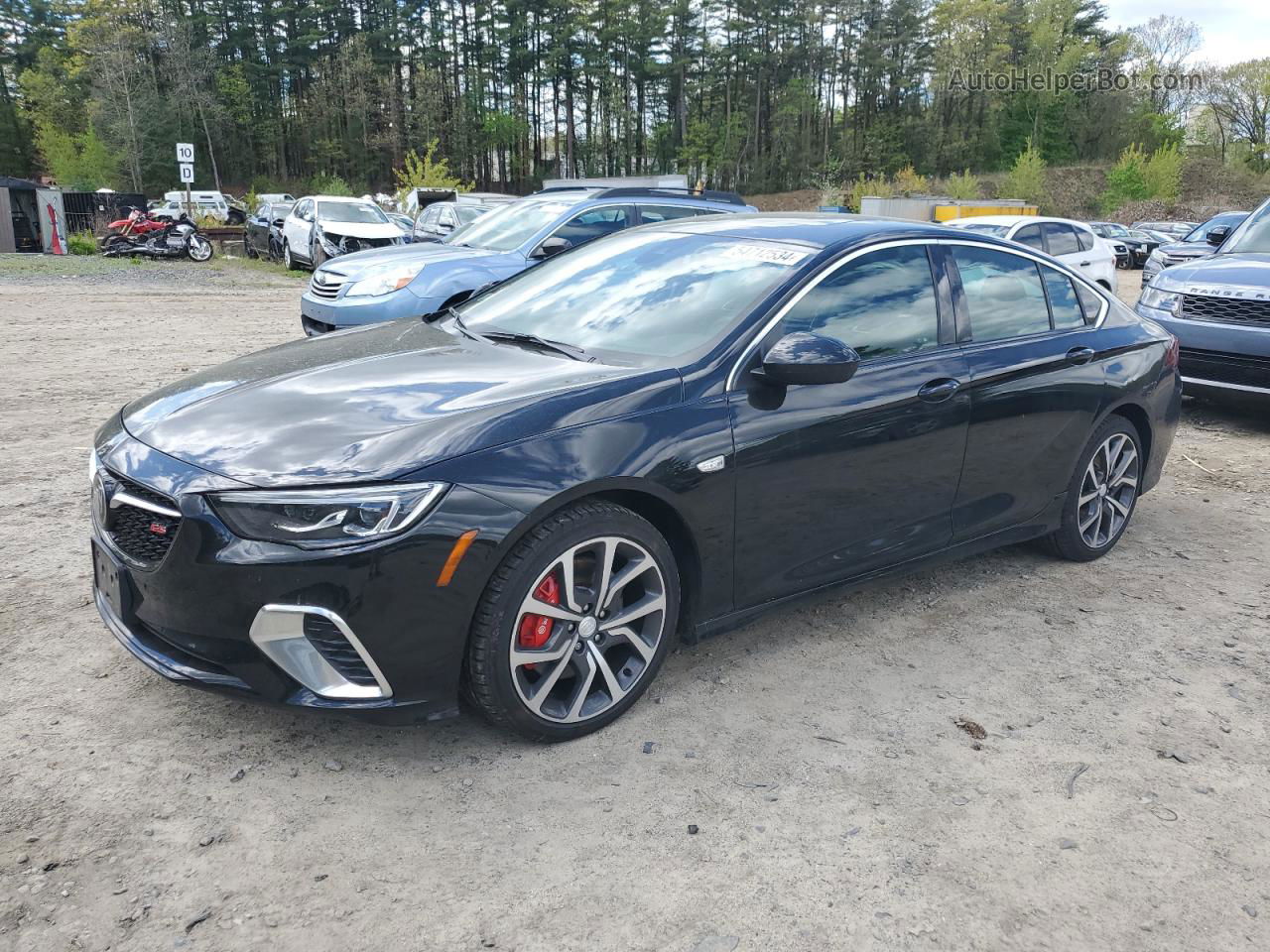 2018 Buick Regal Gs Черный vin: W04GS6SS4J1123591