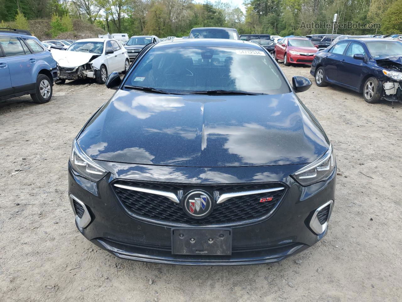 2018 Buick Regal Gs Черный vin: W04GS6SS4J1123591