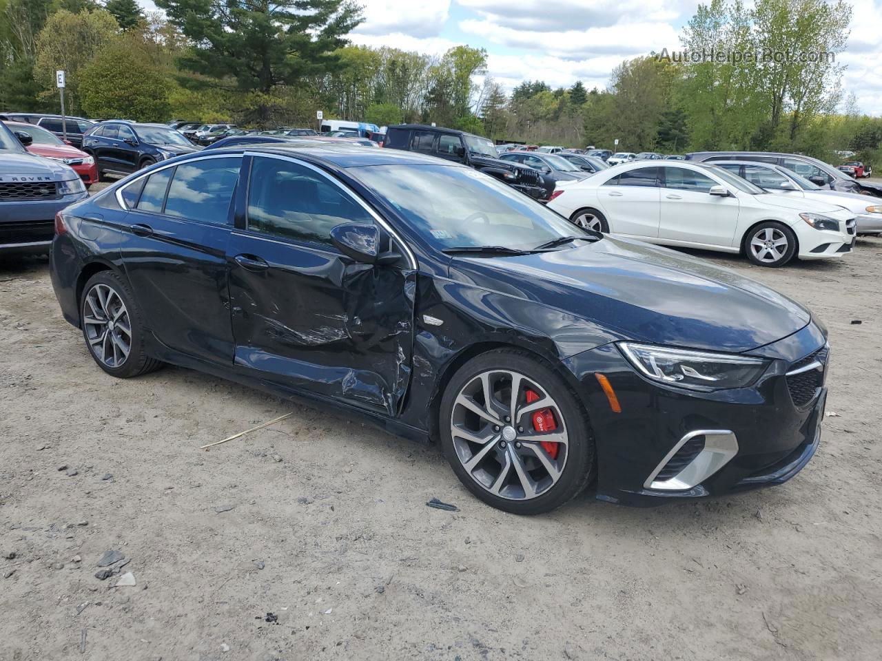 2018 Buick Regal Gs Черный vin: W04GS6SS4J1123591