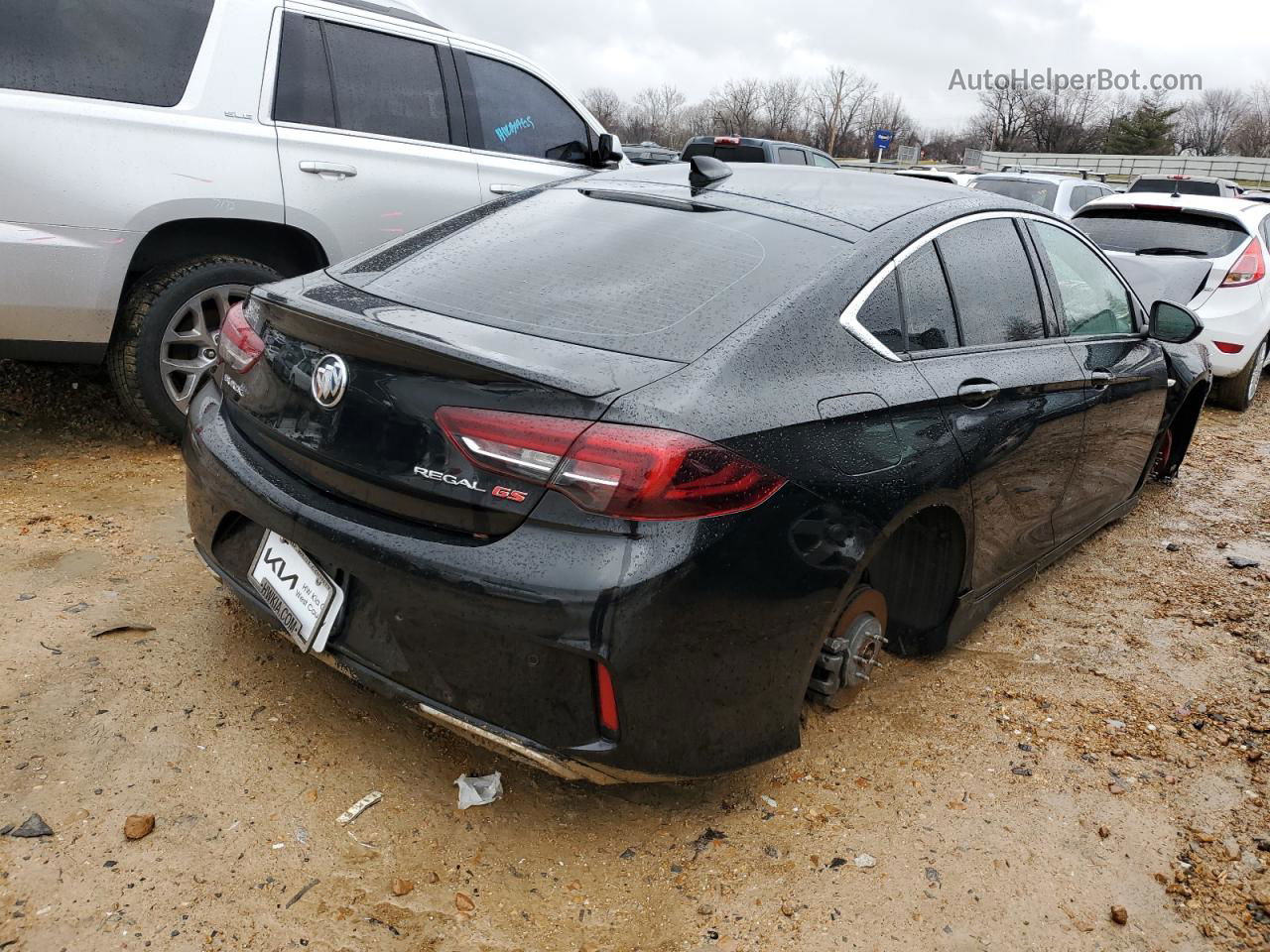 2018 Buick Regal Gs Черный vin: W04GS6SS5J1104984