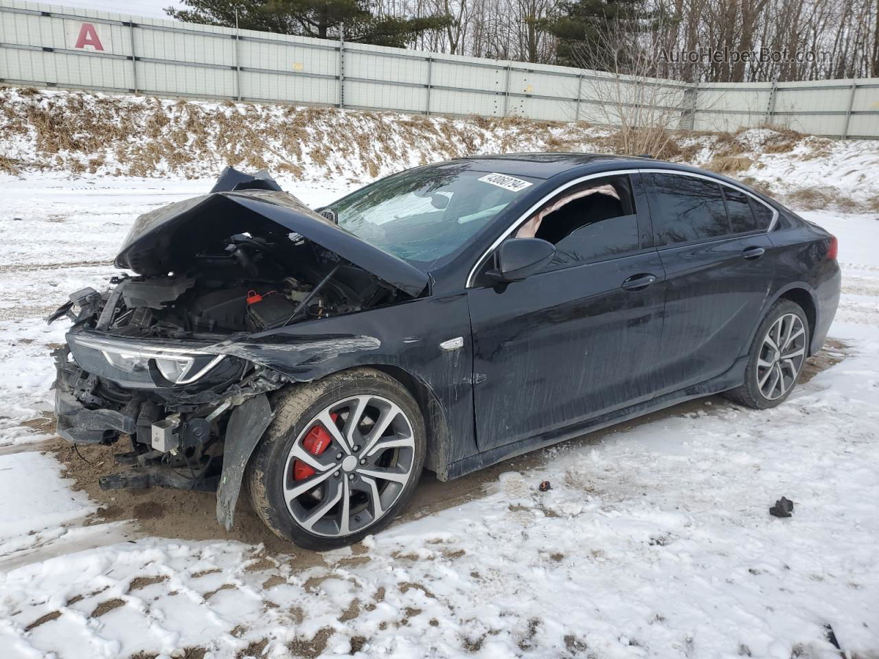 2018 Buick Regal Gs Black vin: W04GS6SS8J1130558