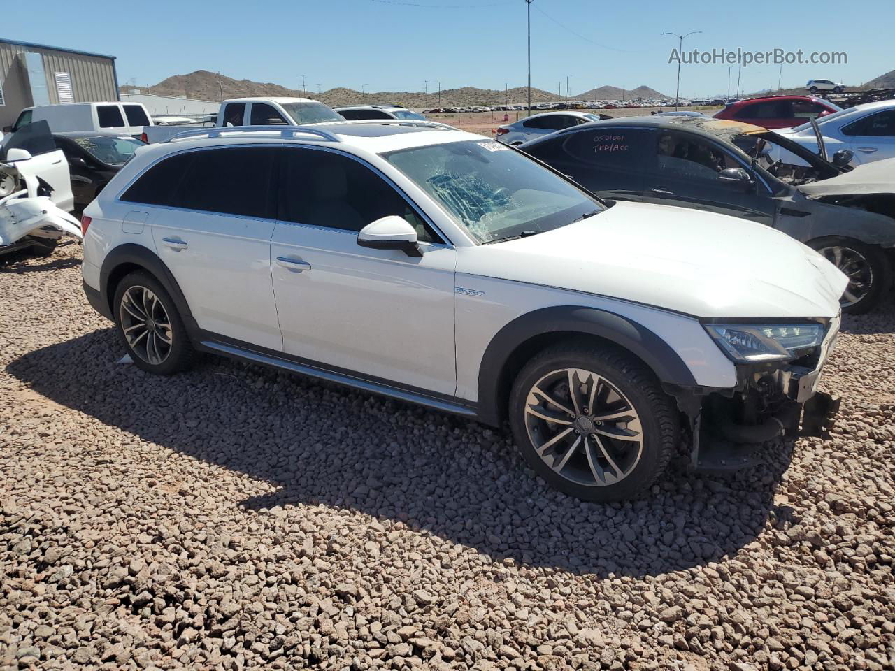 2017 Audi A4 Allroad Premium White vin: WA17NAF47HA064178