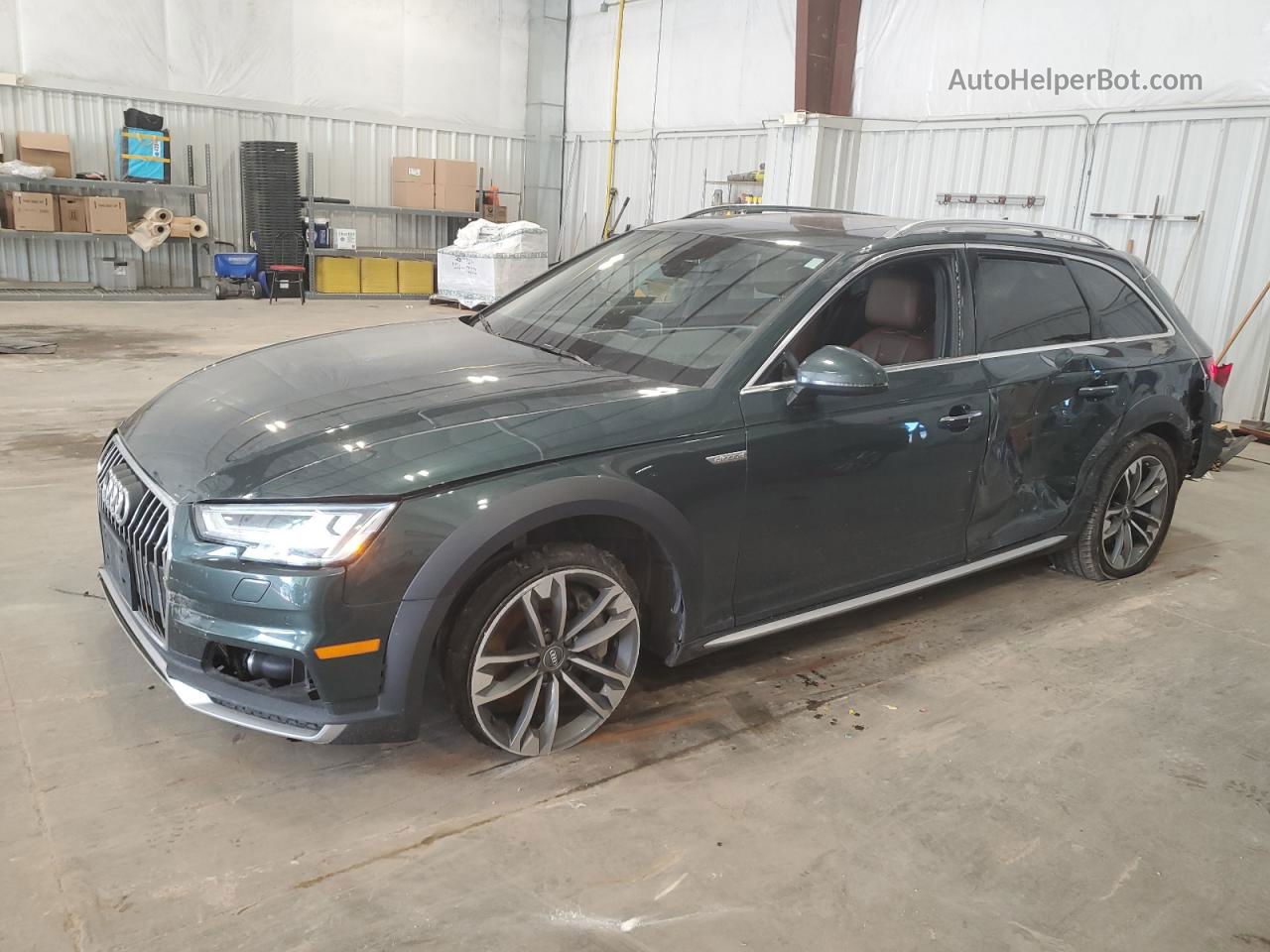 2018 Audi A4 Allroad Premium Plus Зеленый vin: WA18NAF41JA197982