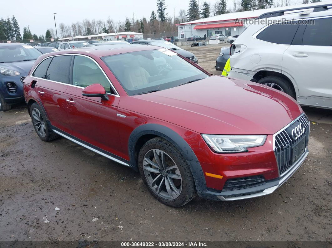 2018 Audi A4 Allroad 2.0t Premium/2.0t Tech Premium Red vin: WA18NAF42JA204728