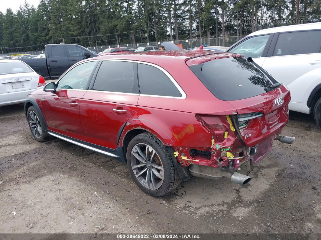 2018 Audi A4 Allroad 2.0t Premium/2.0t Tech Premium Red vin: WA18NAF42JA204728