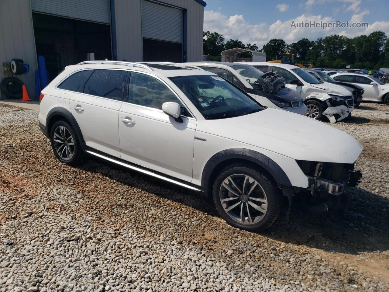 2017 Audi A4 Allroad Premium Plus White vin: WA18NAF45HA041437