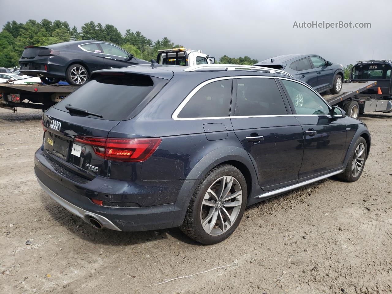 2018 Audi A4 Allroad Premium Plus Синий vin: WA18NAF45JA062939