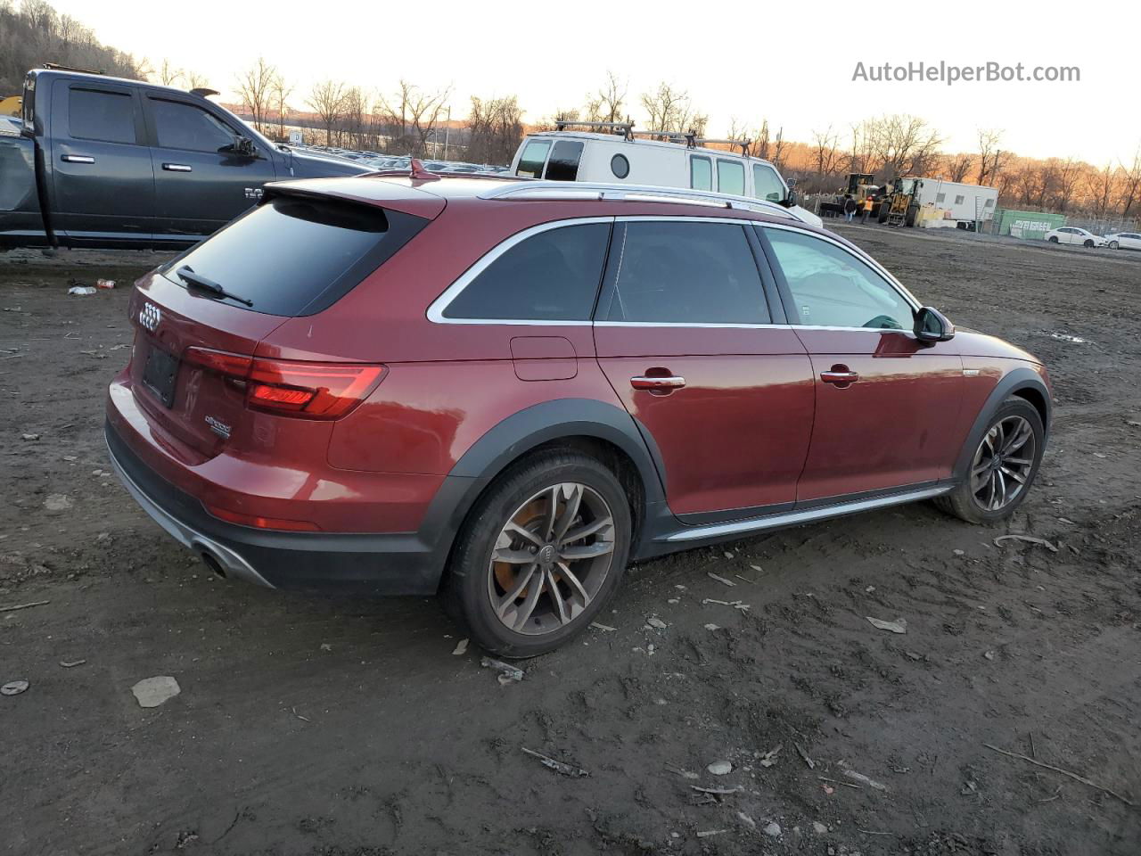 2017 Audi A4 Allroad Premium Plus Бордовый vin: WA18NAF46HA088265