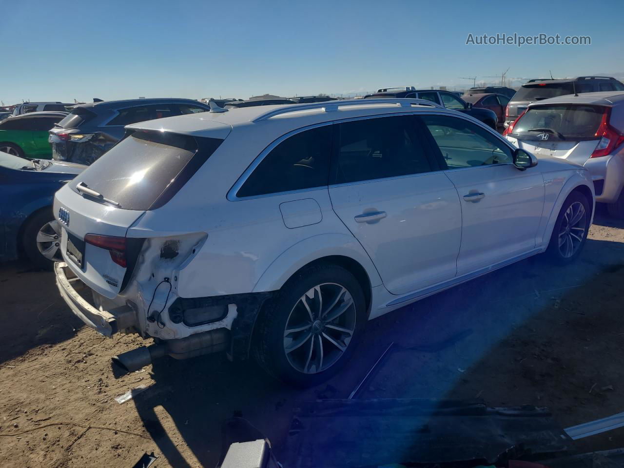 2018 Audi A4 Allroad Premium Plus White vin: WA18NAF46JA059340