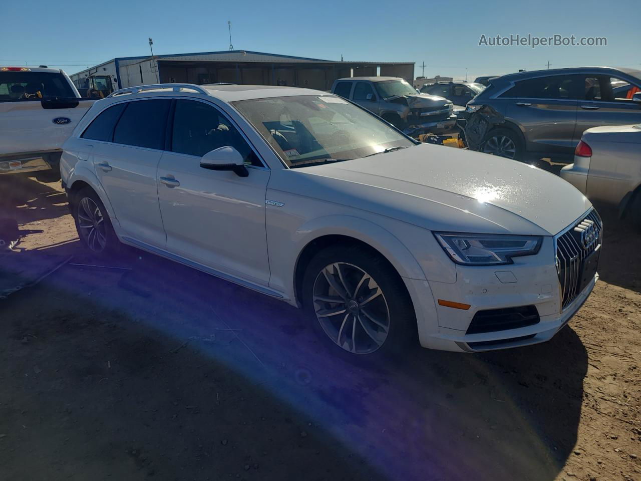 2018 Audi A4 Allroad Premium Plus White vin: WA18NAF46JA059340