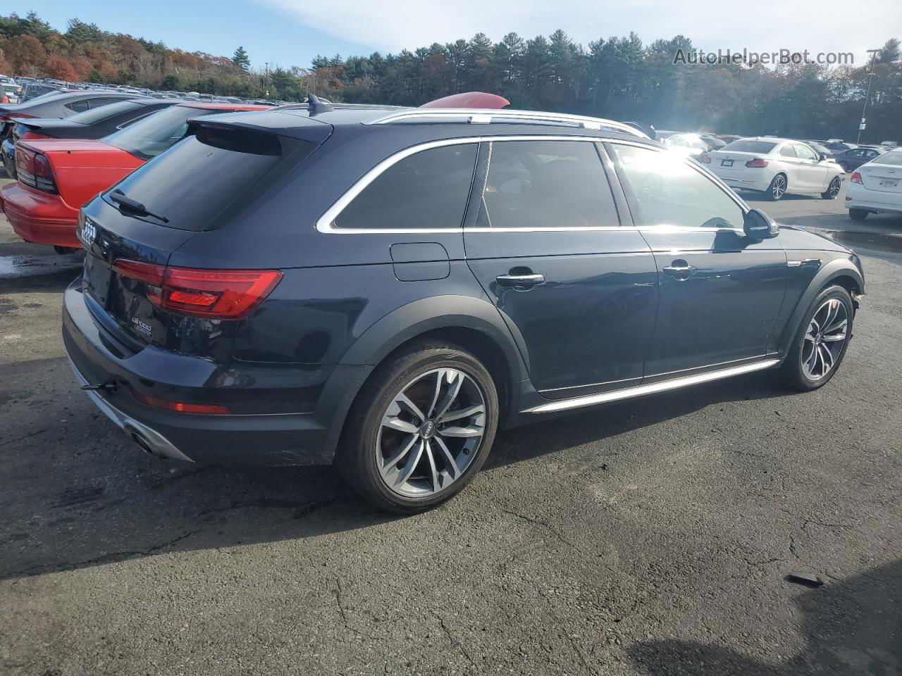 2017 Audi A4 Allroad Premium Plus Синий vin: WA18NAF48HA174869