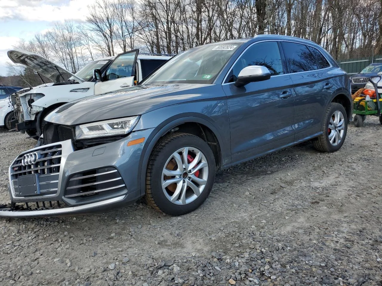 2018 Audi Sq5 Premium Plus Gray vin: WA1A4AFY2J2217531