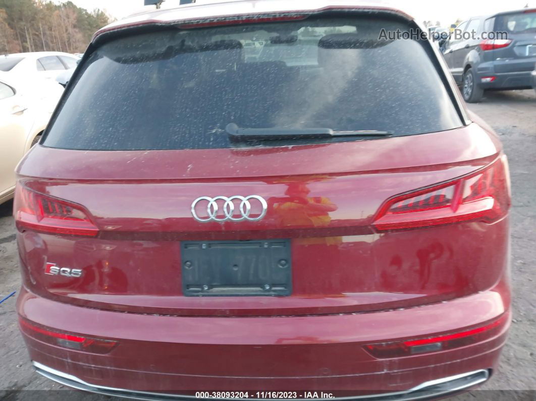 2018 Audi Sq5 3.0t Premium Plus Burgundy vin: WA1A4AFY3J2021453