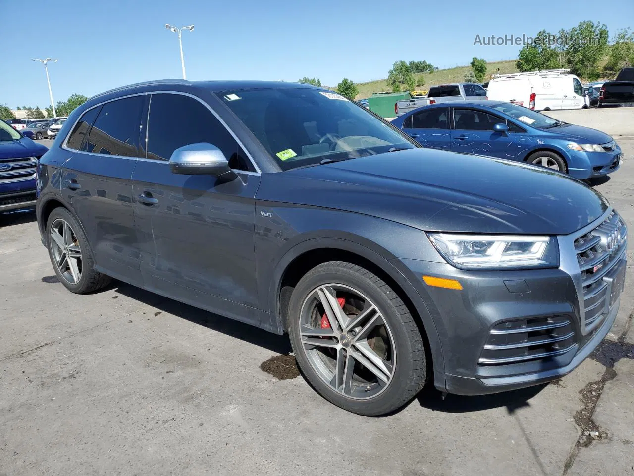 2018 Audi Sq5 Premium Plus Серый vin: WA1A4AFY4J2186279