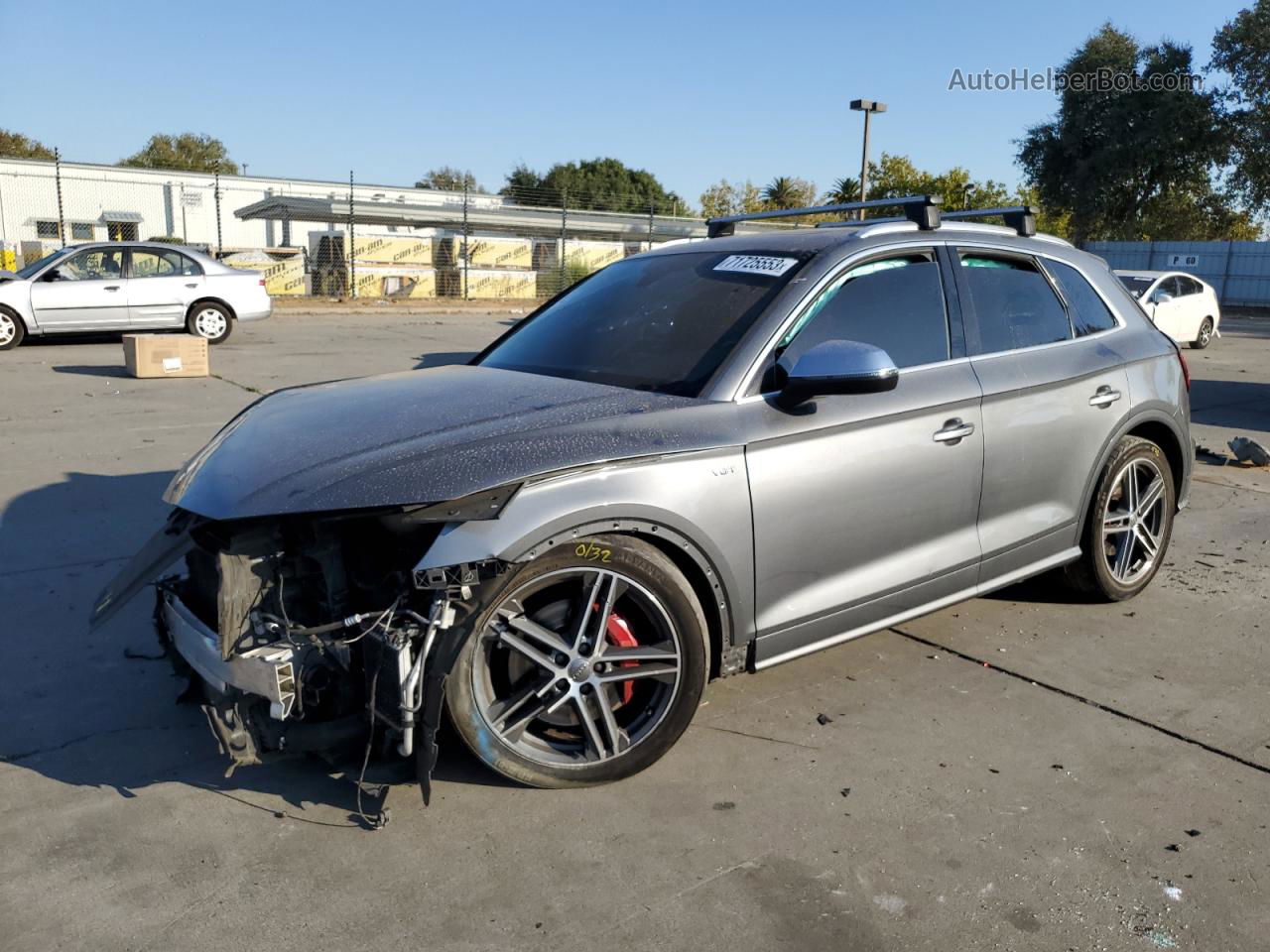 2018 Audi Sq5 Premium Plus Gray vin: WA1A4AFY7J2174207