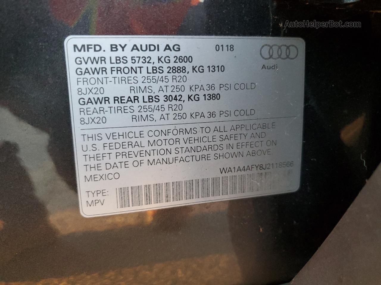 2018 Audi Sq5 Premium Plus Gray vin: WA1A4AFY8J2118566