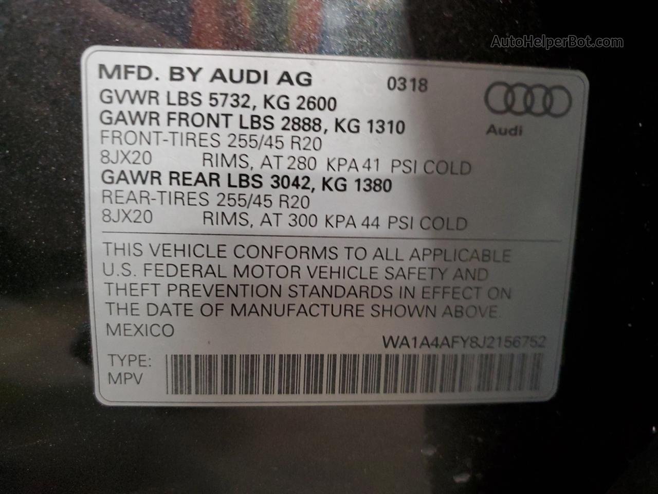 2018 Audi Sq5 Premium Plus Silver vin: WA1A4AFY8J2156752