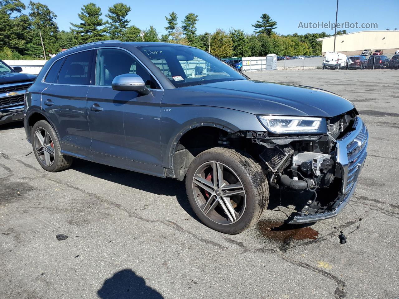 2018 Audi Sq5 Premium Plus Gray vin: WA1A4AFYXJ2035849