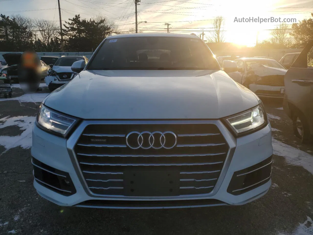 2017 Audi Q7 Premium White vin: WA1AAAF70HD016130