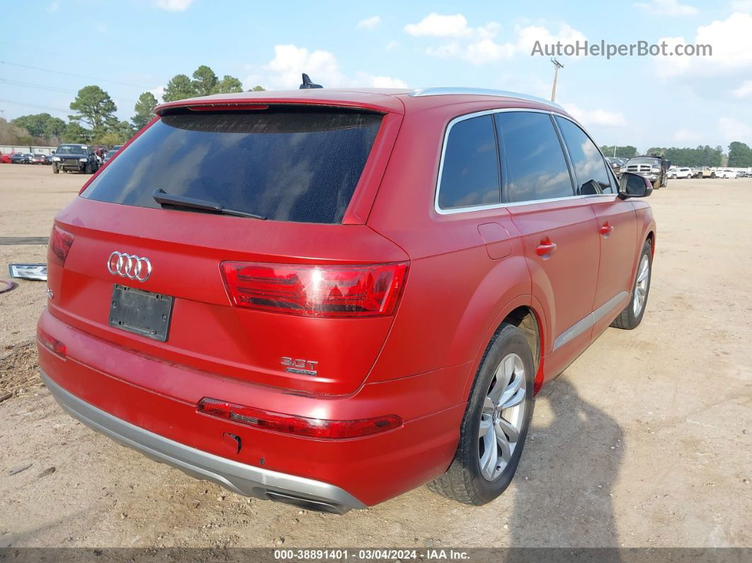 2017 Audi Q7 3.0t Premium Red vin: WA1AAAF73HD047484