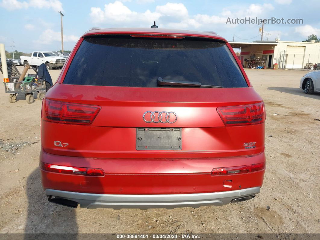 2017 Audi Q7 3.0t Premium Red vin: WA1AAAF73HD047484