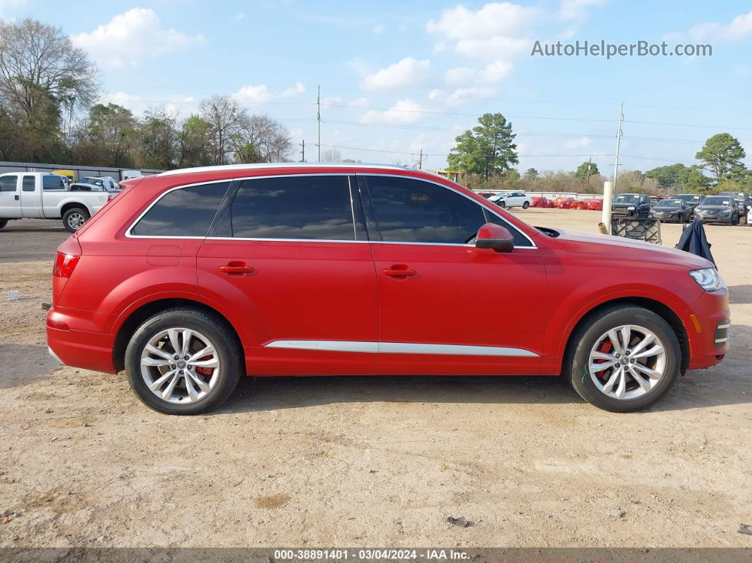 2017 Audi Q7 3.0t Premium Red vin: WA1AAAF73HD047484